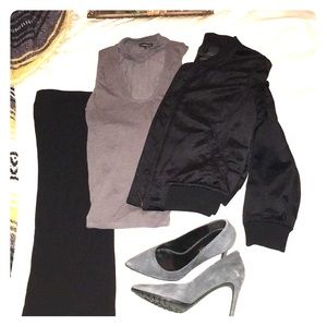 Sanctuary velour bomber jacket